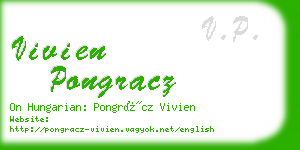 vivien pongracz business card